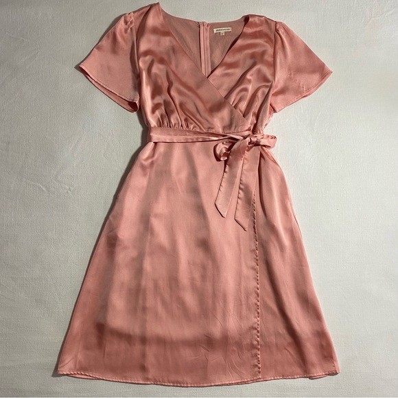 JessaKae Peach Wrap Dress - Picture 2 of 5